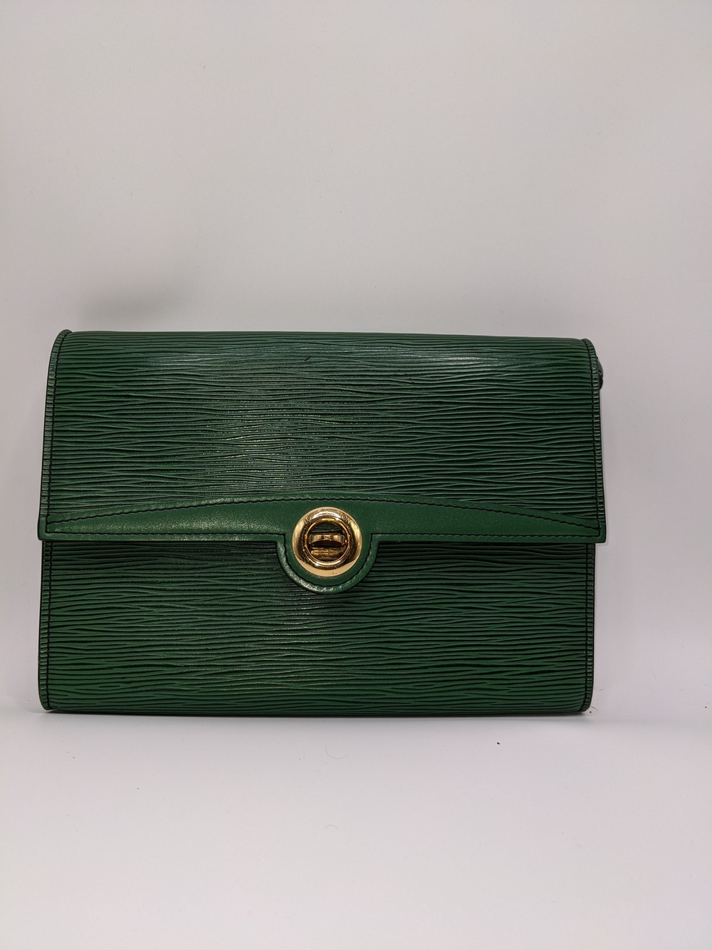 Louis Vuitton Vintage Green Epi Leather Shoulder Crossbody Bag